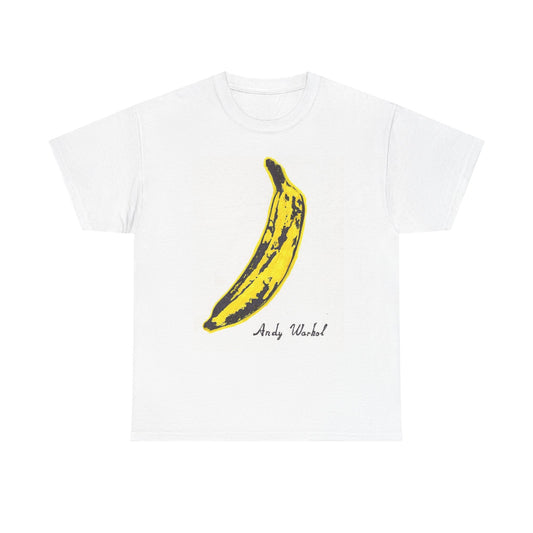 Andy Warhol T Shirt Vintage Art Poster Retro 80s Unisex Heavy Cotton Banana