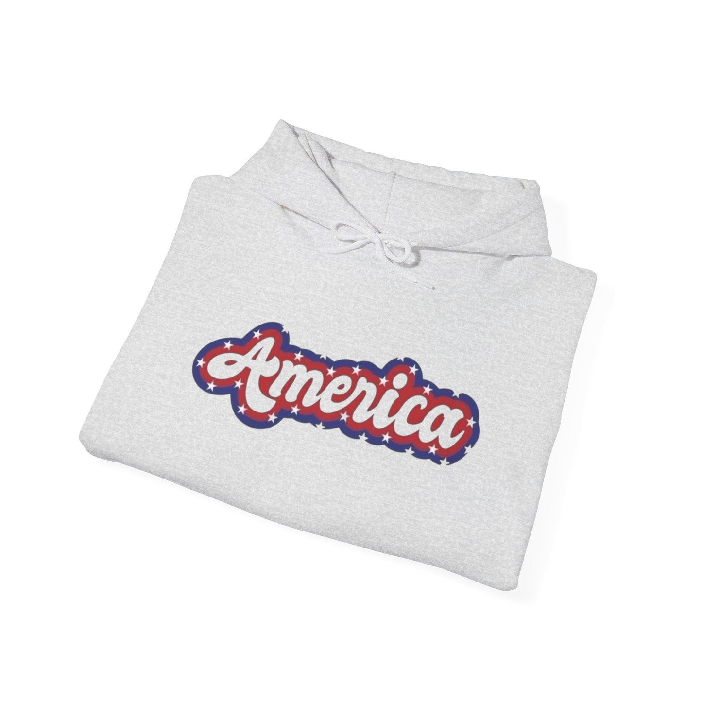 America Flag Retro USA Graphic Hoodie Unisex Heavy Blend™ Hooded Sweatshirt