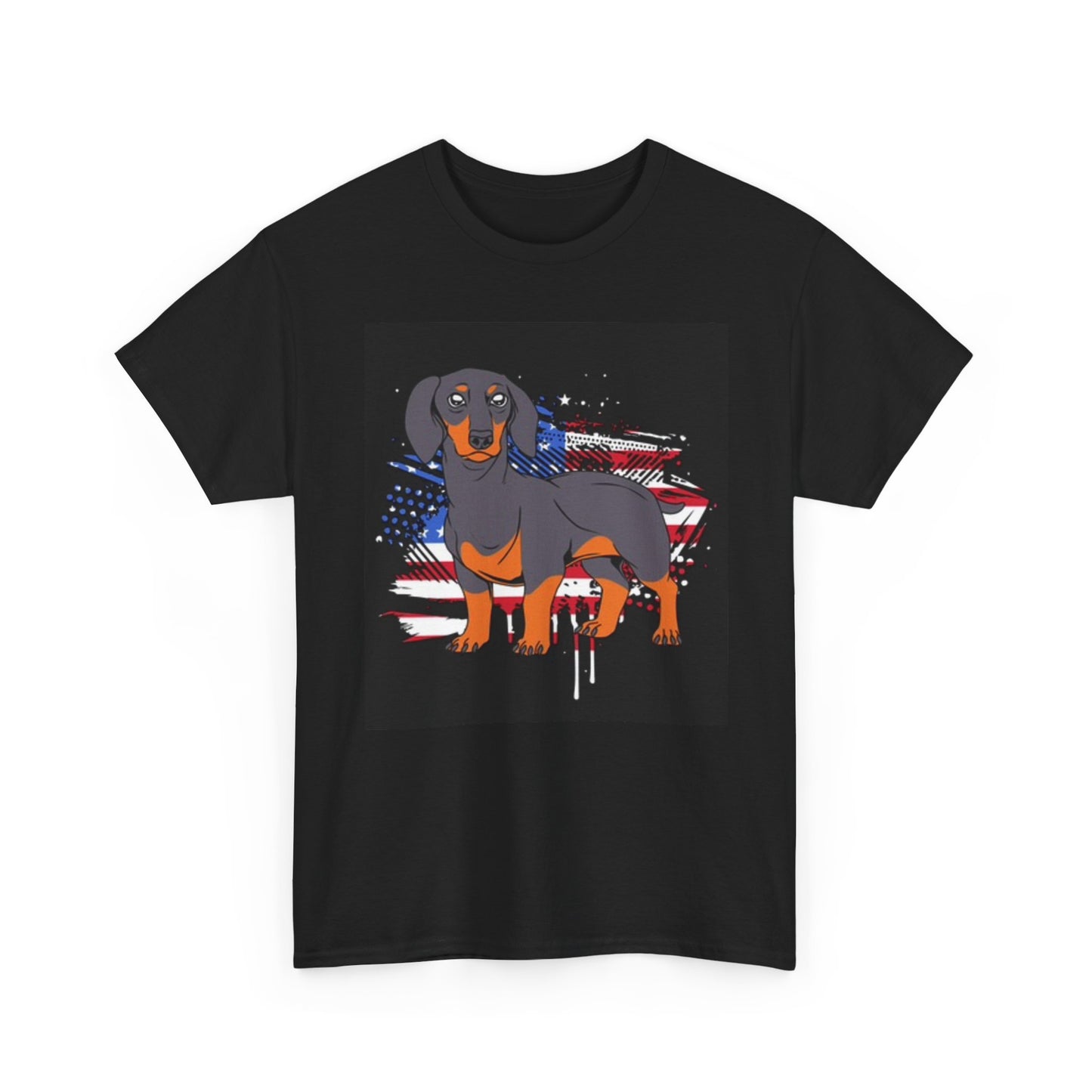 Dachshund Puppy Graphic T Shirt Unisex Heavy Cotton Tee