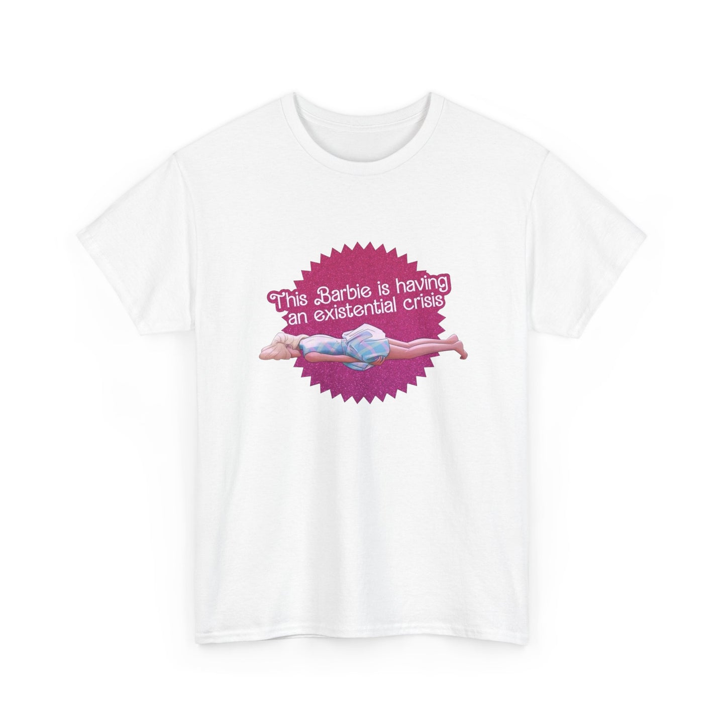 Having A Extensional Crisis Funny Graphic T Shirt Unisex Heavy Cotton Tee GIFT
