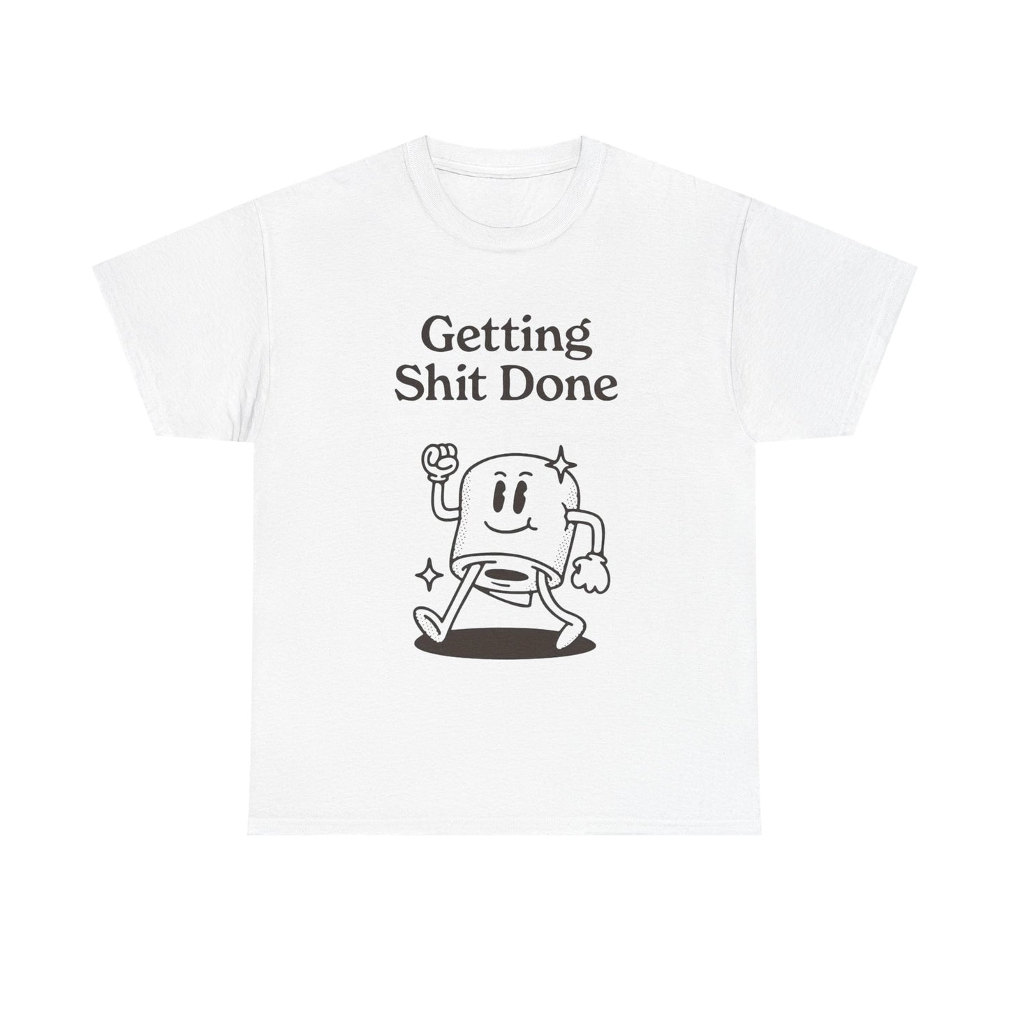 Getting It Done Funny Jokes Graphic T Shirt Unisex Heavy Cotton Tee Gift