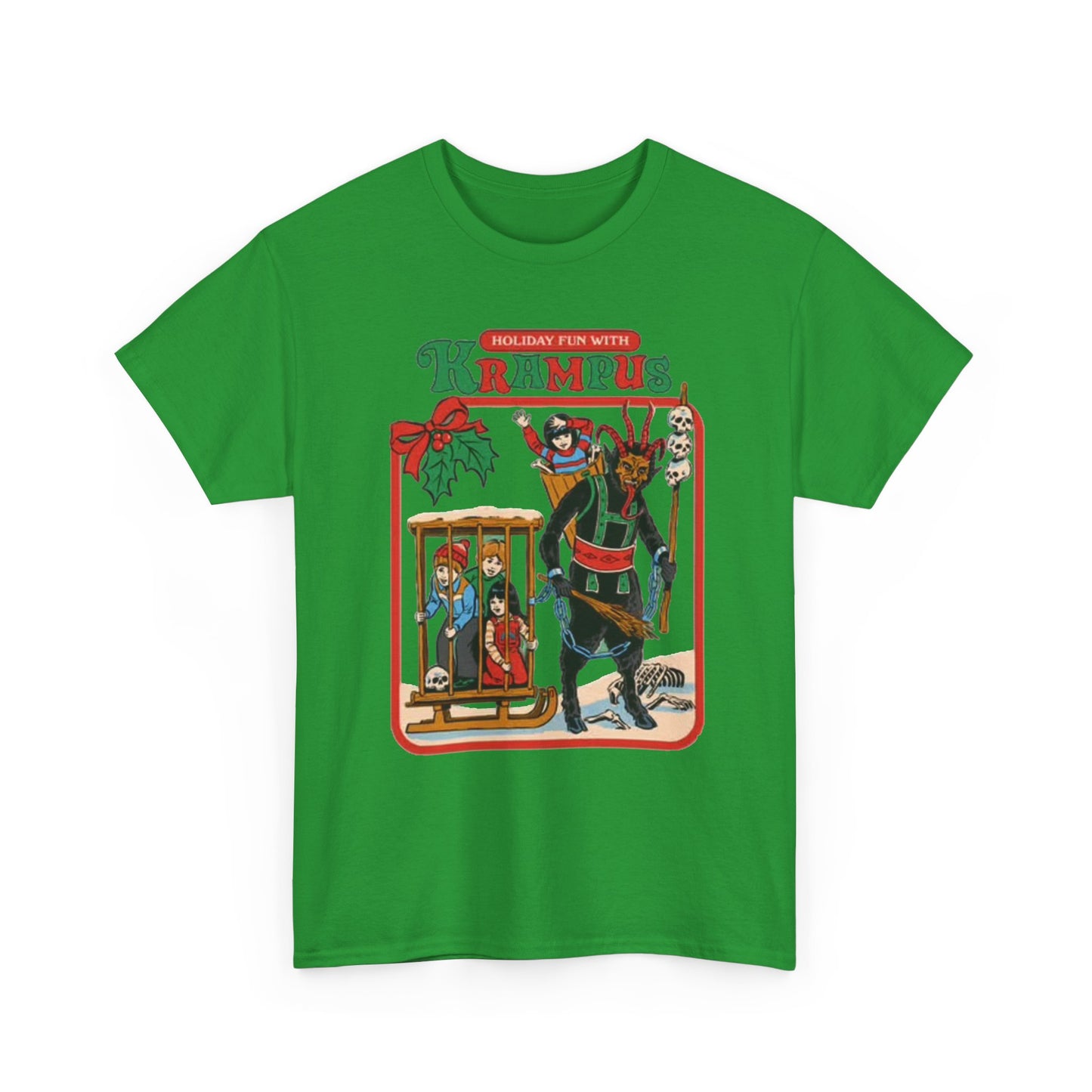 Holiday Fun With krampus Funny Graphic T Shirt Christmas Merry Unisex Holidays