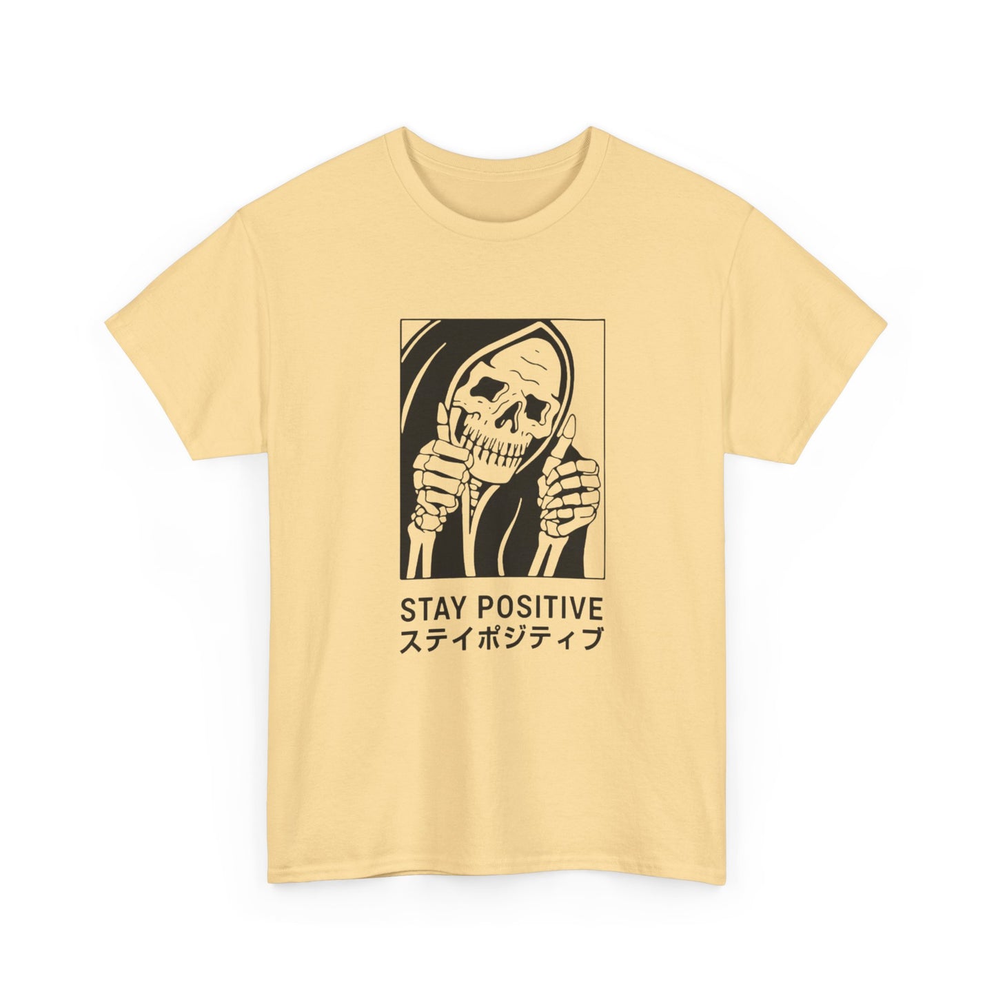Stay Positive Graphic T-Shirt Comfy Cotton Tee Brand NEW