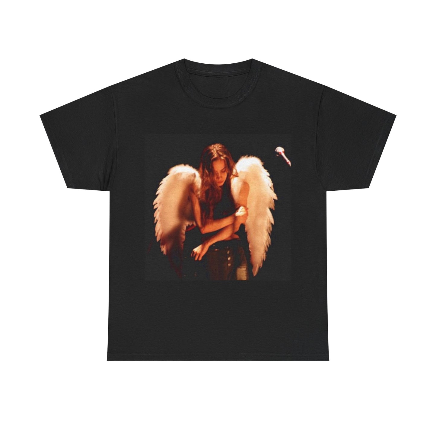 Fiona Apple Tshirt Vintage Poster Angel Wings Tattoo Unisex Heavy Cotton Tee