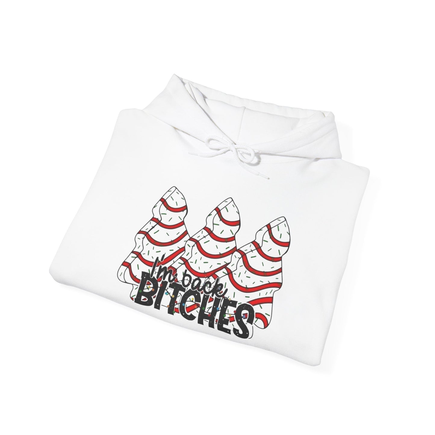 Christmas Tree Cakes Funny Graphic Hoodie Unisex Heavy Blend™ Hooded Sweatshirt