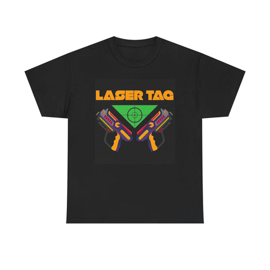 Laser Tag Shirt Graphic Funny Gift Unisex Heavy Cotton Tee