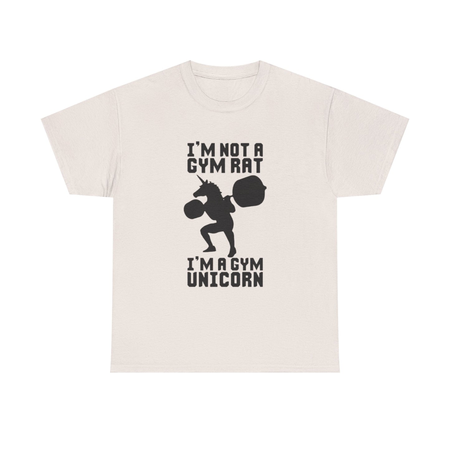 Gym Rat Shirt Funny Lifting Gear Workout Training Comedy Unisex Heavy Cotton Tee