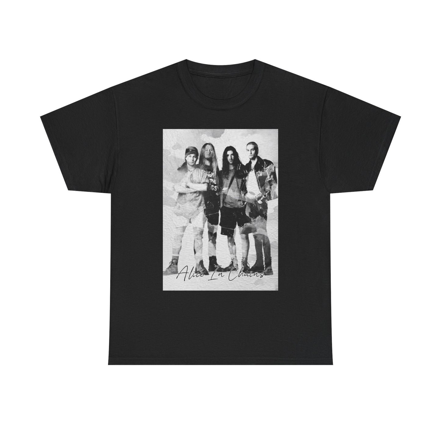 Alice In Chains Graphic T Shirt Vintage Rock Merch Retro Unisex Heavy Cotton Tee