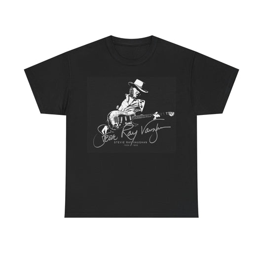 Stevie ray vaughn T-shirt Vintage retro rock album Unisex Heavy Cotton Tee