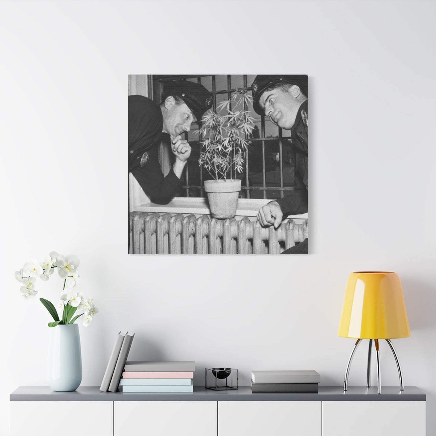 Reefer Madness Vintage Photo Weed Police Funny Matte Canvas, Stretched, 1.25"