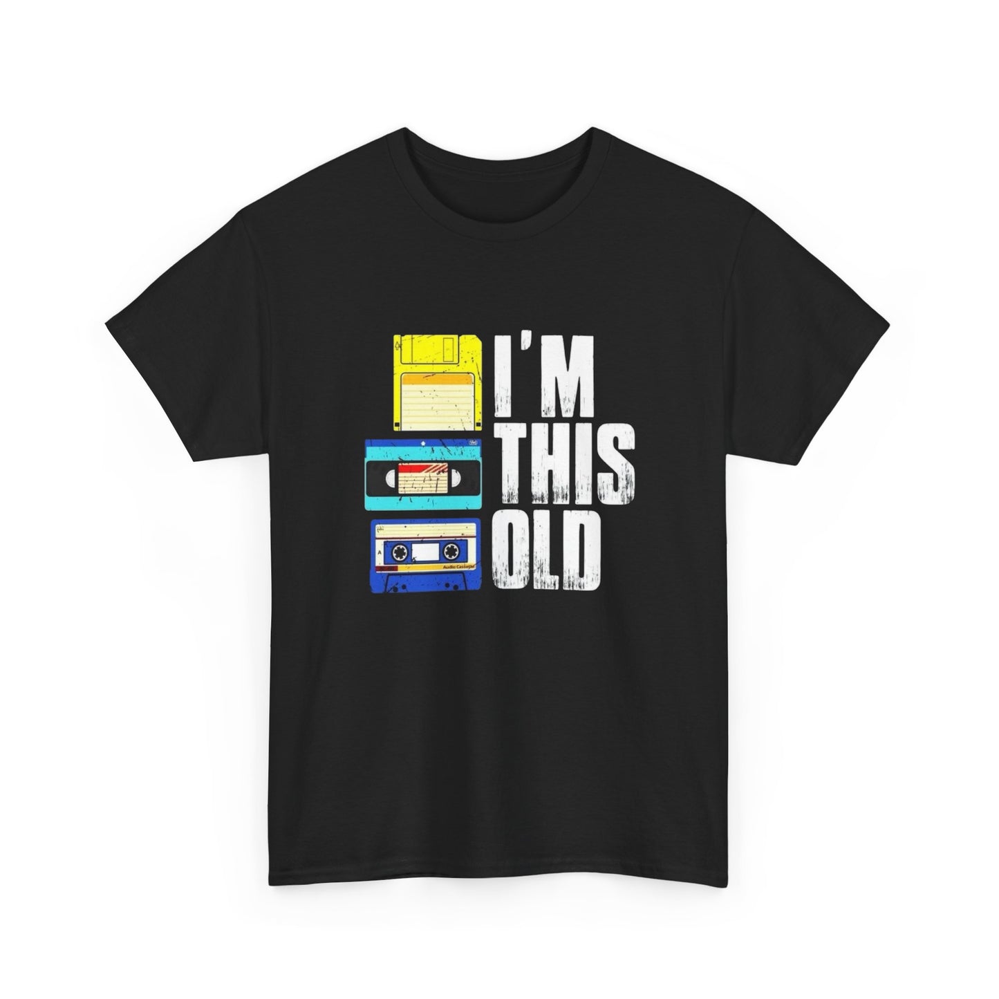 I'm This Old Funny Cassette Tapes T Shirt S-5XL NEW Unisex Cotton Tee