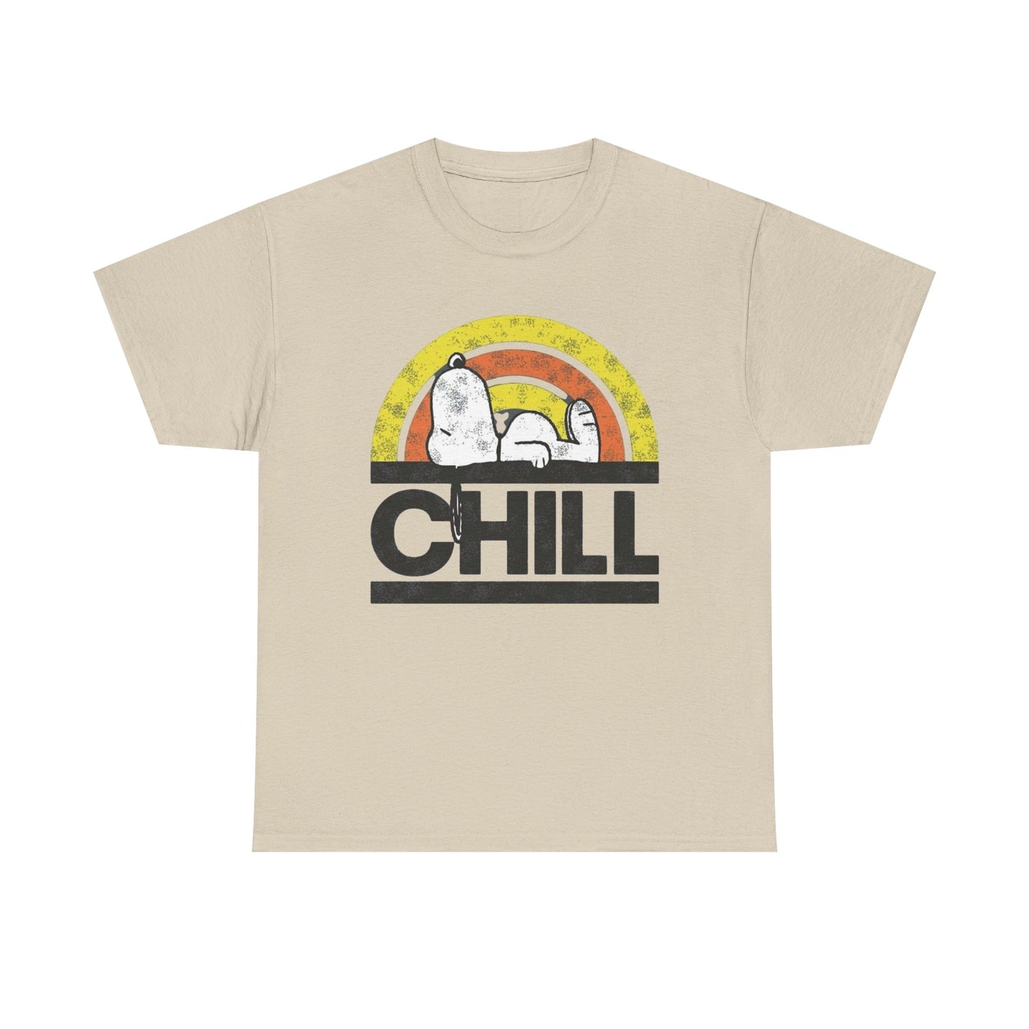 Chill Dog Graphic T Shirt NEW Vintage Unisex Heavy Cotton Tee
