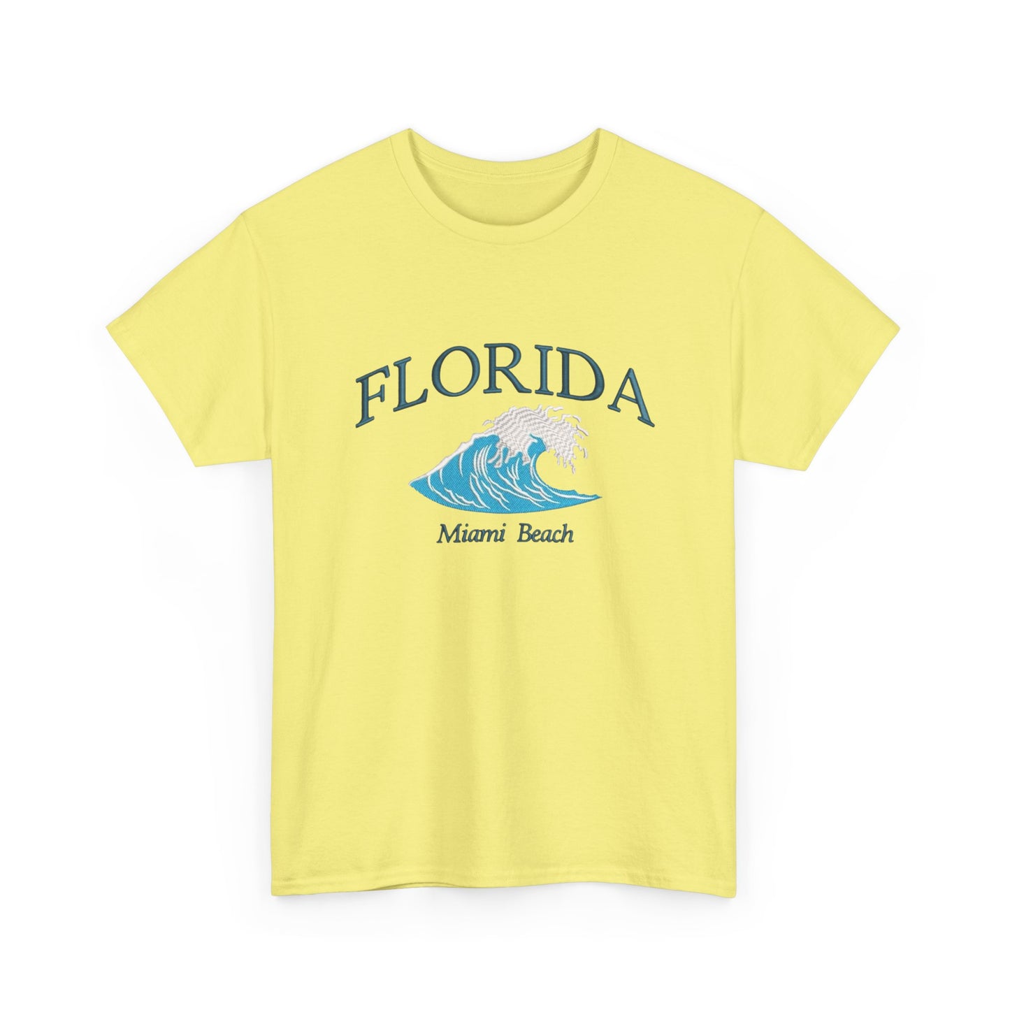 Florida Miami Beach Graphic T Shirt NEW Unisex Heavy Cotton Tee
