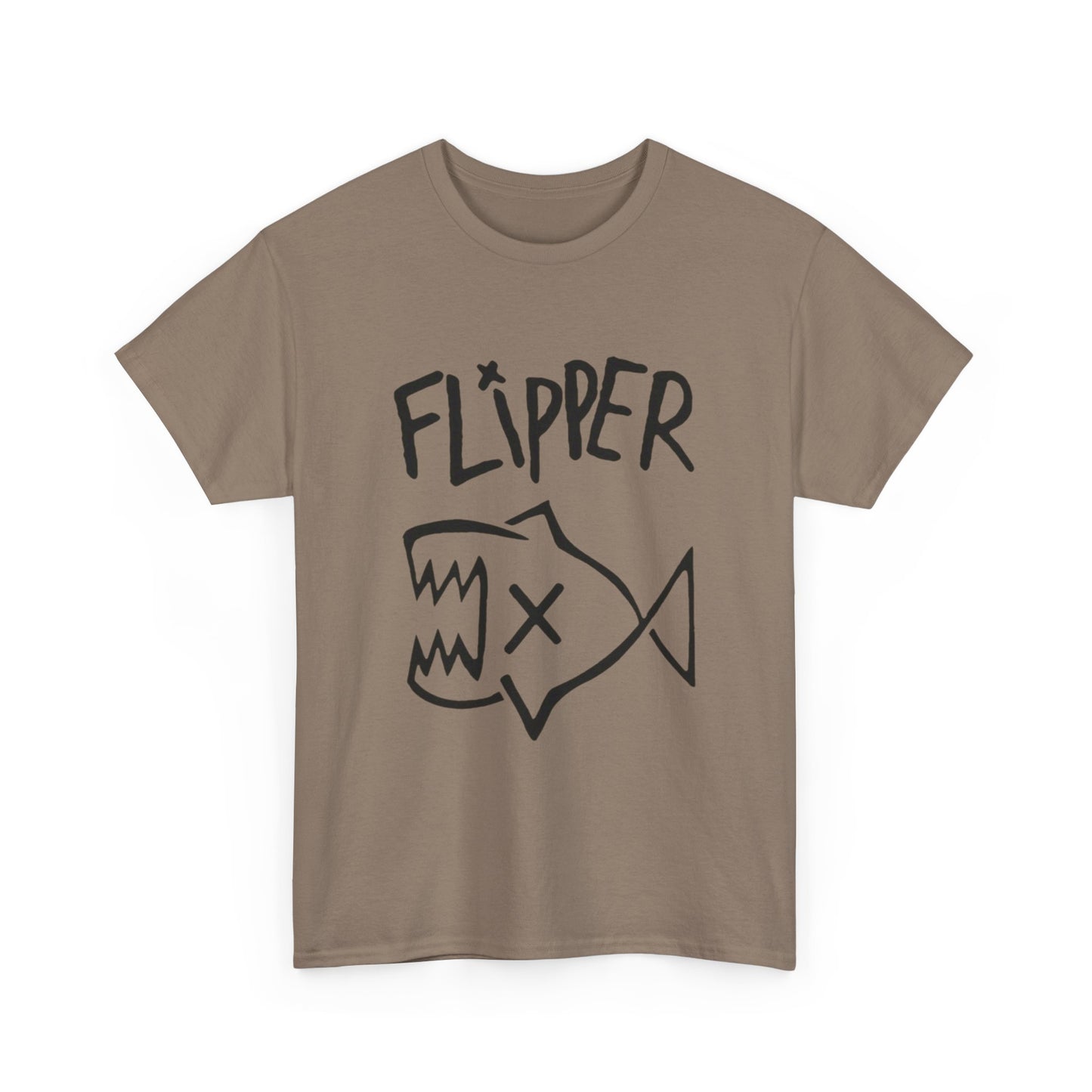 Flipper Graphic T Shirt Unisex Heavy Cotton Tee
