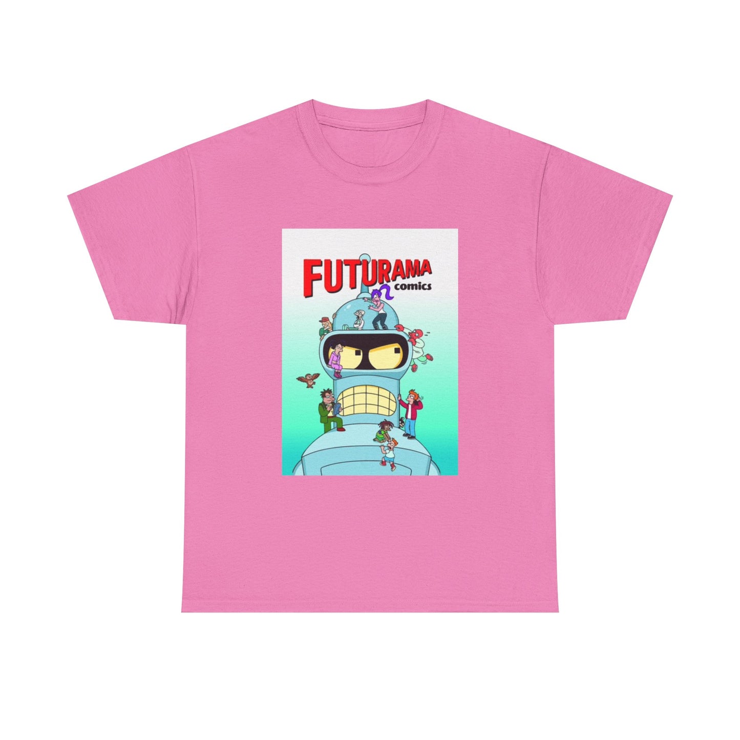 Futurama Shirt Bender Tv Series Graphic Funny Cartoon Unisex Heavy Cotton Tee