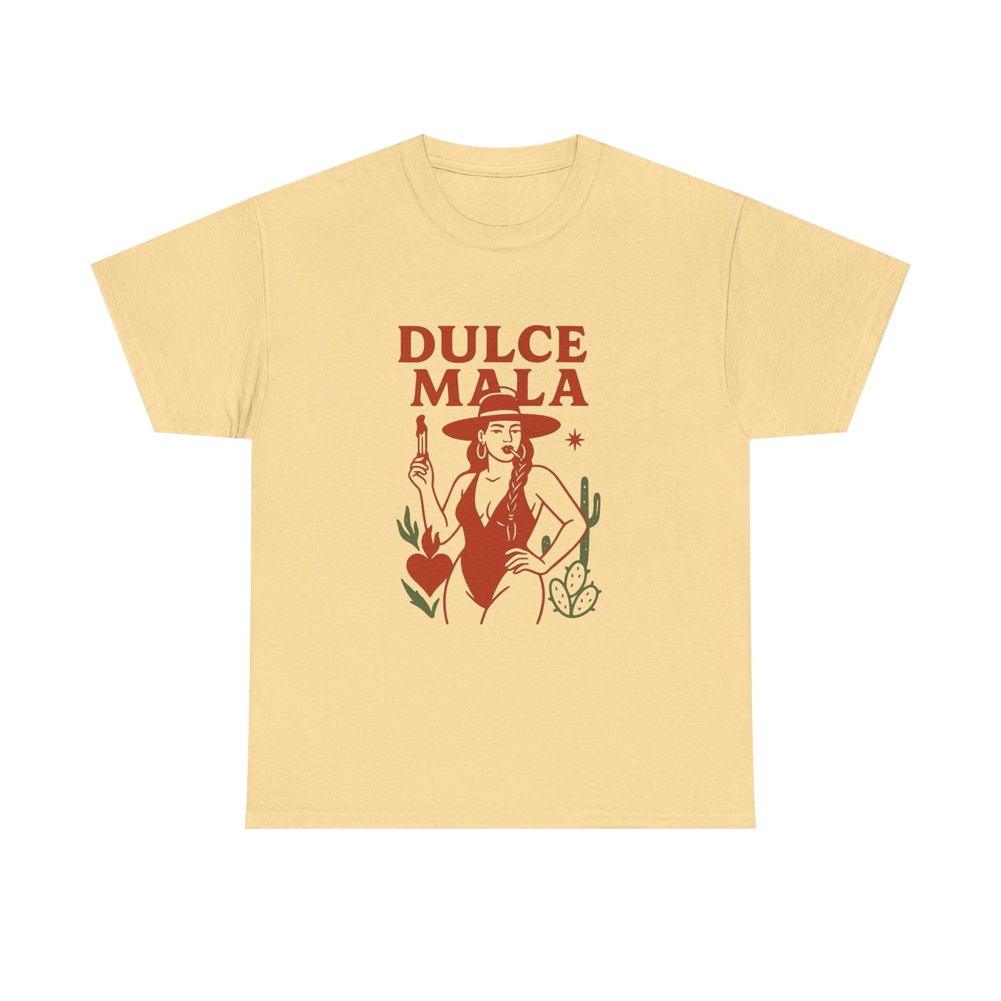 Dulce Mala Cowgirl Graphic T-Shirt Cotton Tee New Gift Vintage