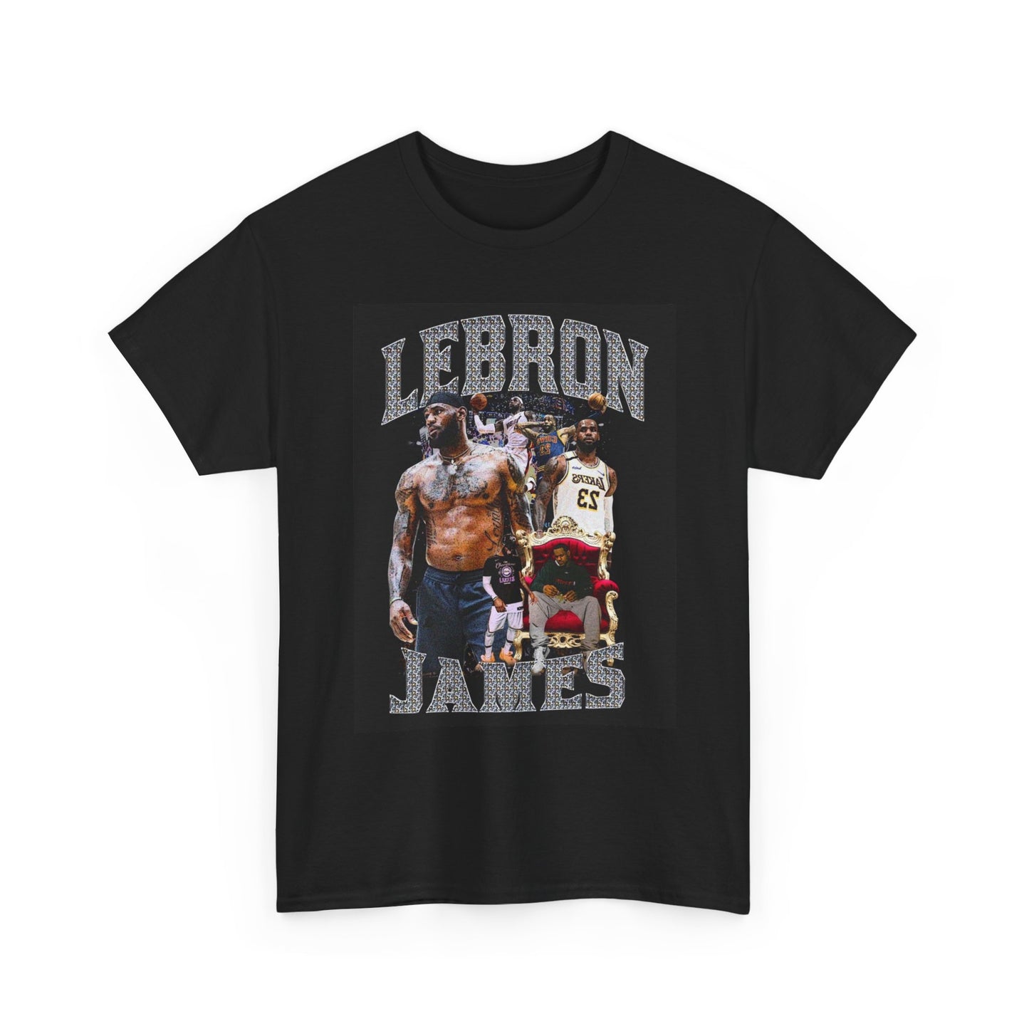 Lebron James Graphic T Shirt Vintage Basketball Retro Unisex Heavy Cotton Tee