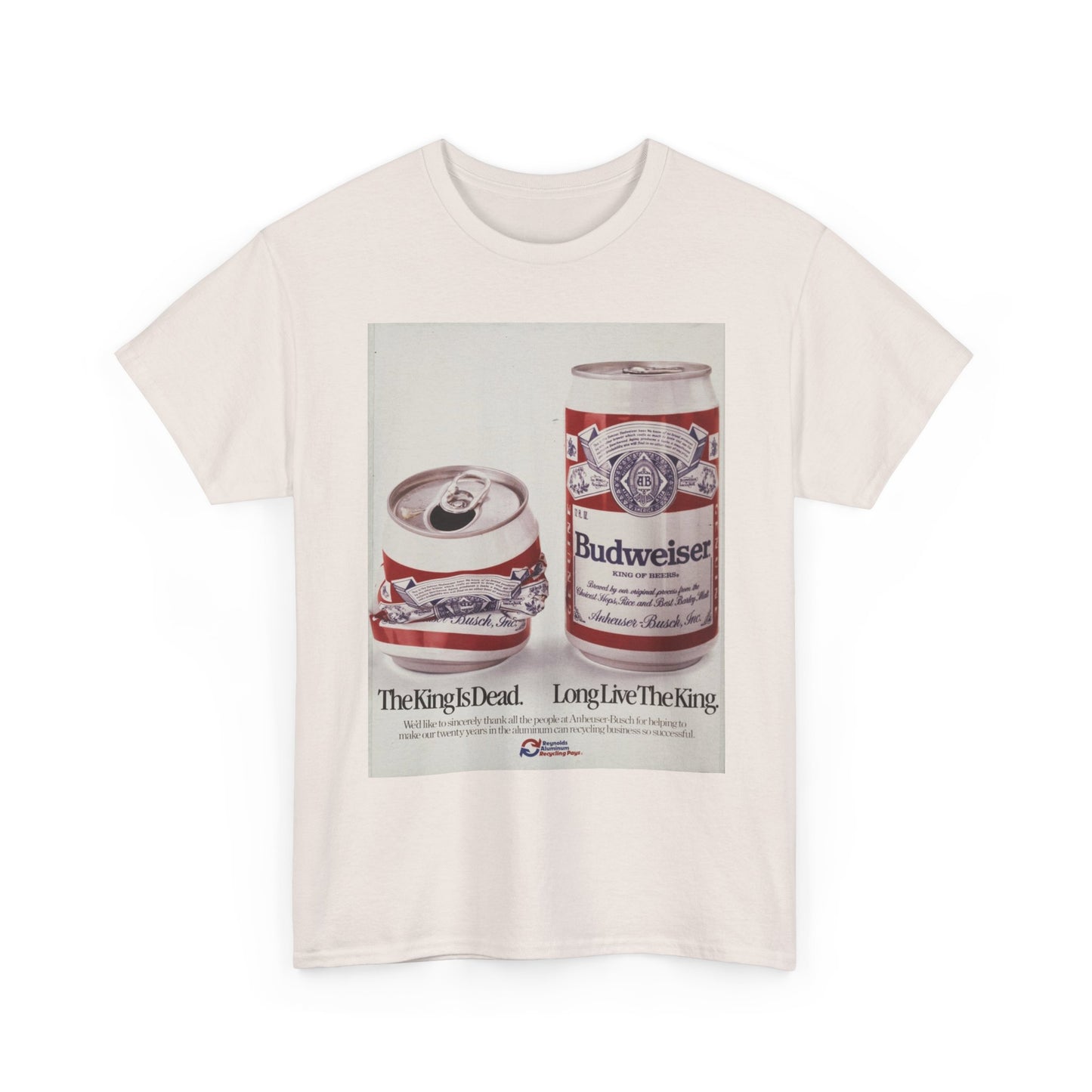 King Of Beers Poster Retro T Shirt Unisex Heavy Cotton Tee Gift