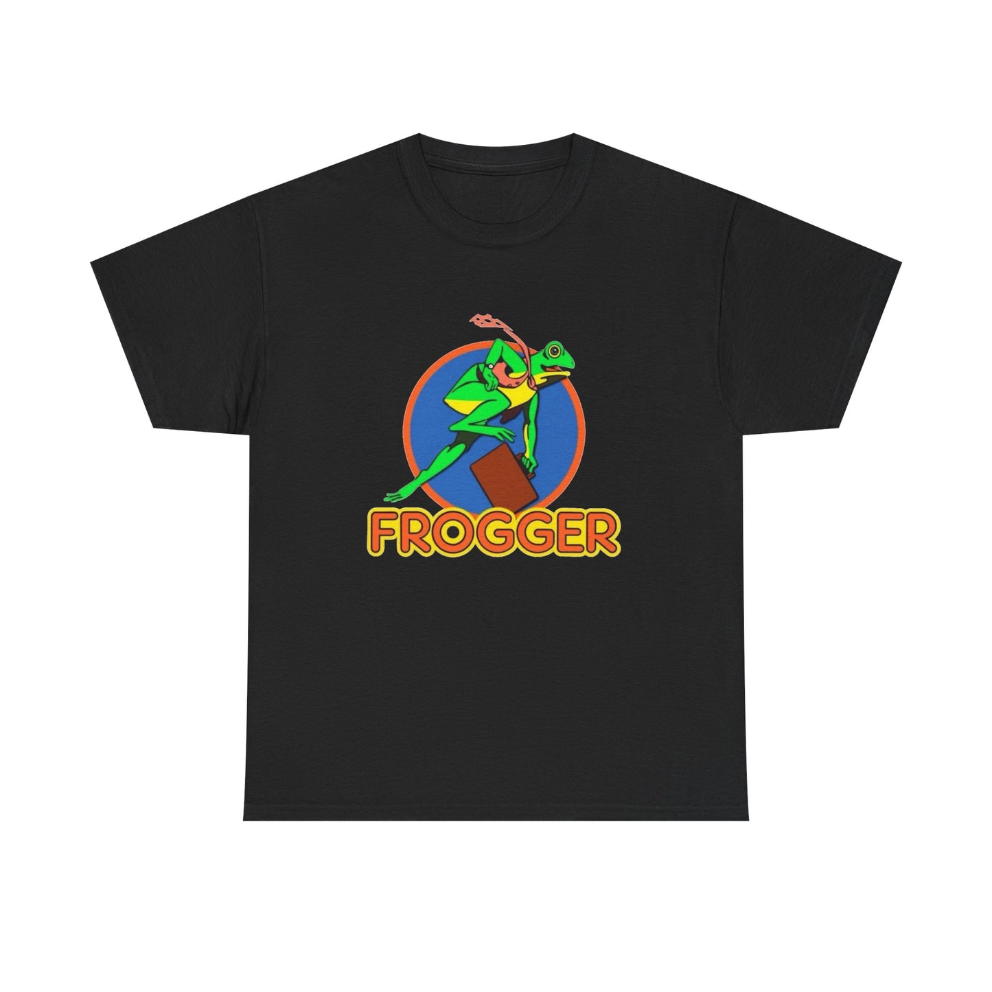 Frogger Vintage Gaming Retro Graphic T Shirt NEW Unisex Heavy Cotton Tee