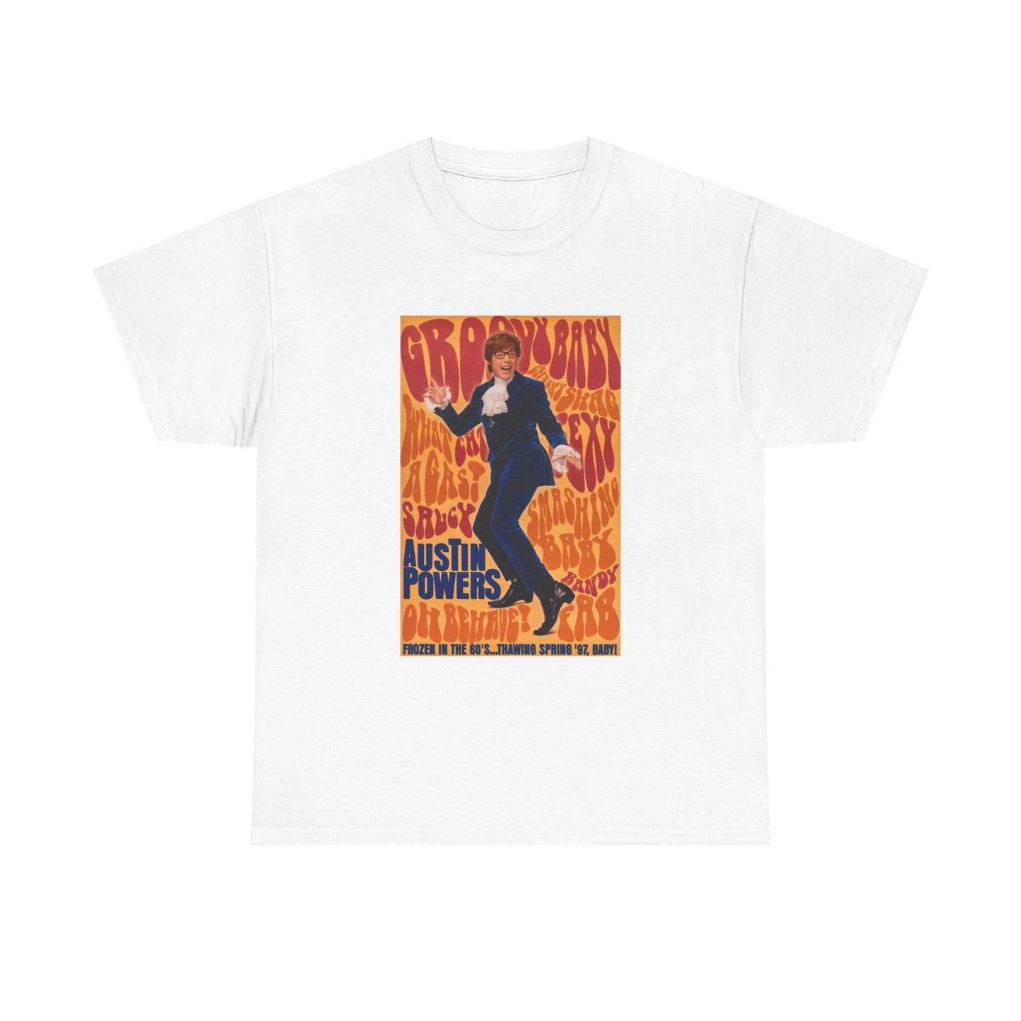 Austin Powers Shirt The Spy Who shagged Me Comedy Unisex Heavy Cotton Tee