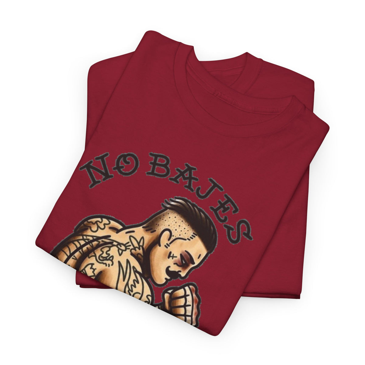 No Rules Luchador Tattoo Graphic T-Shirt Men's Tee