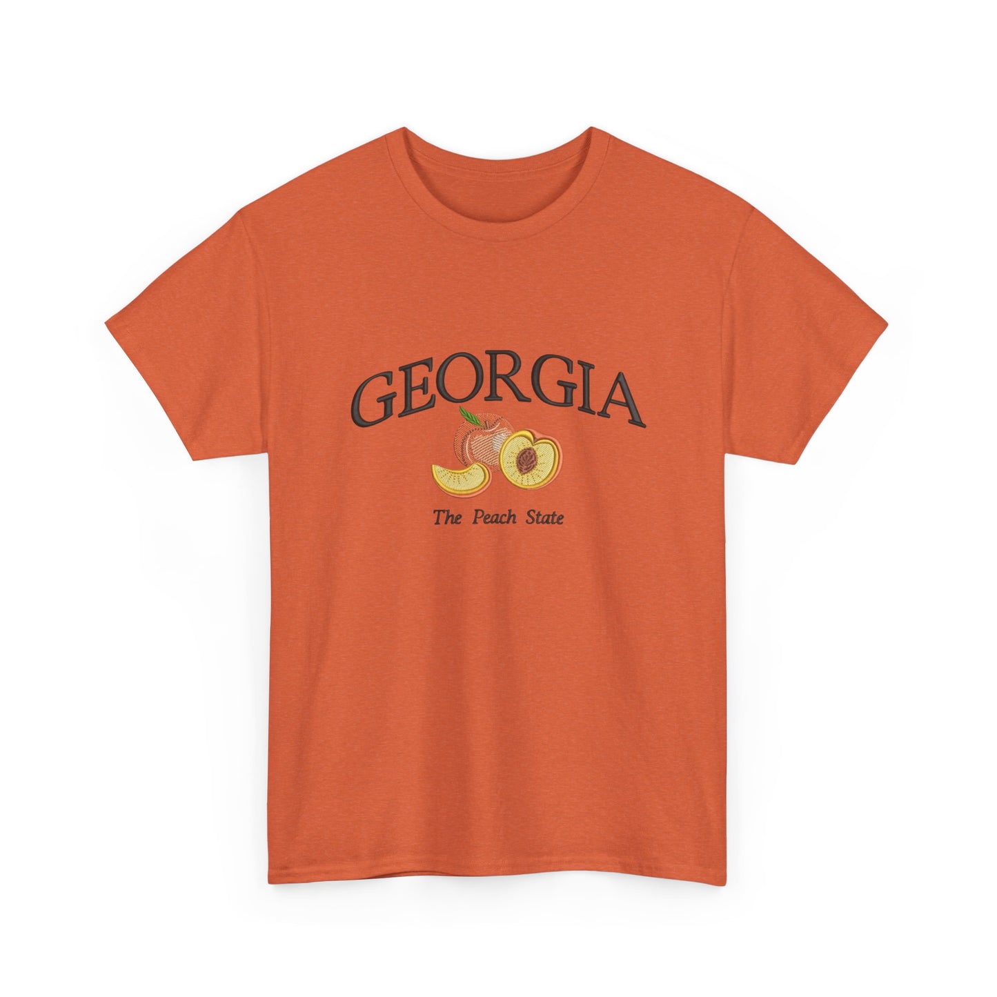 Georgia The Peach State Graphic T Shirt NEW Unisex Heavy Cotton Tee