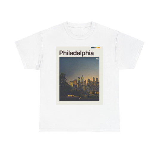 Philadelphia Skyline Graphic T Shirt Cotton Tee Apparel New