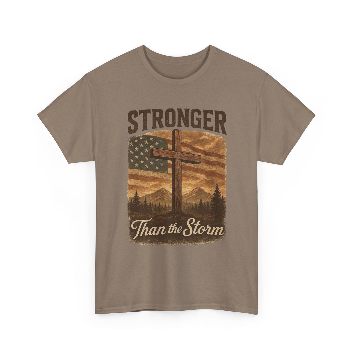 Stronger Than The Storm Graphic T Shirt Adult New Tee
