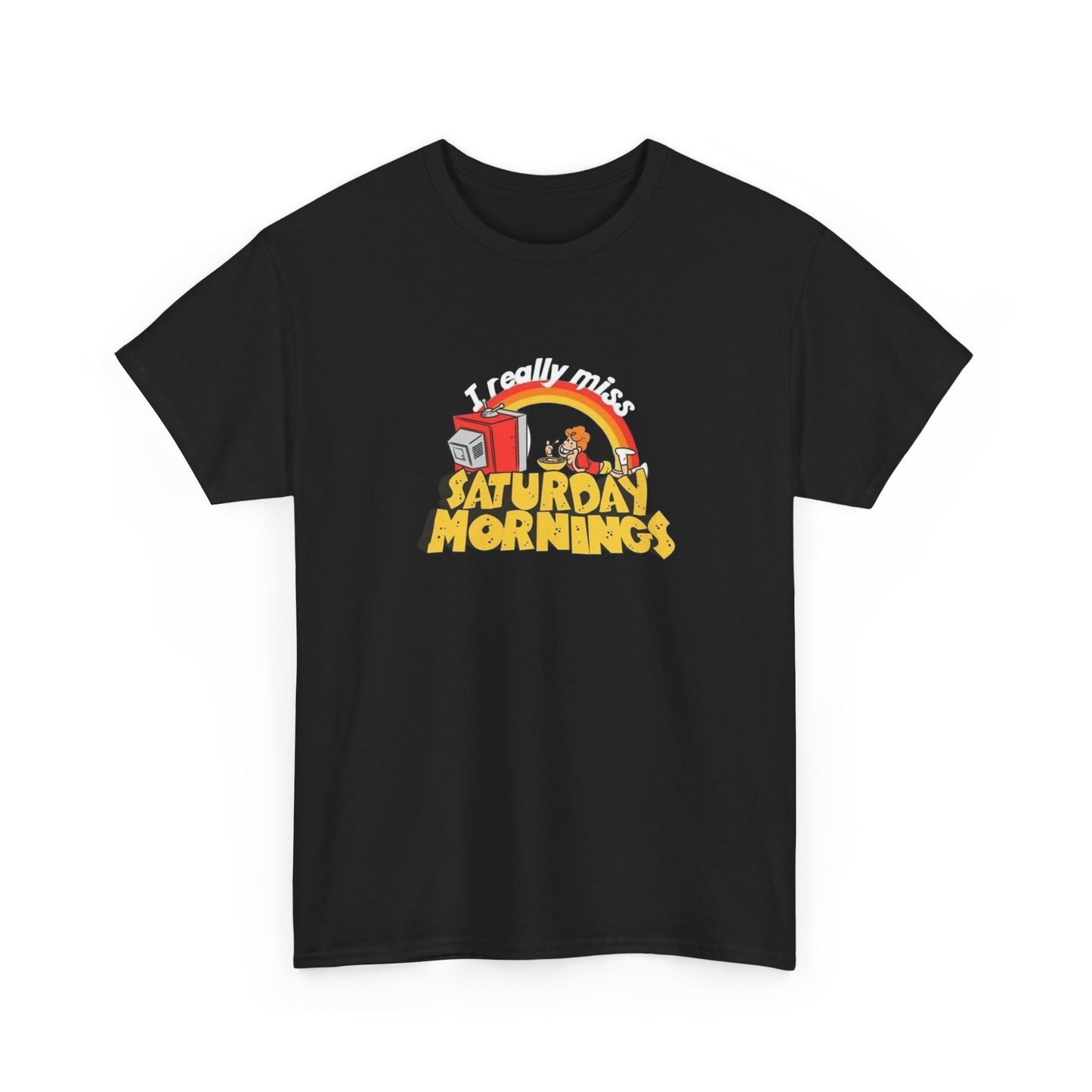 Saturday Mornings Vintage Graphic T Shirt NEW S-5XL Unisex Heavy Cotton Tee