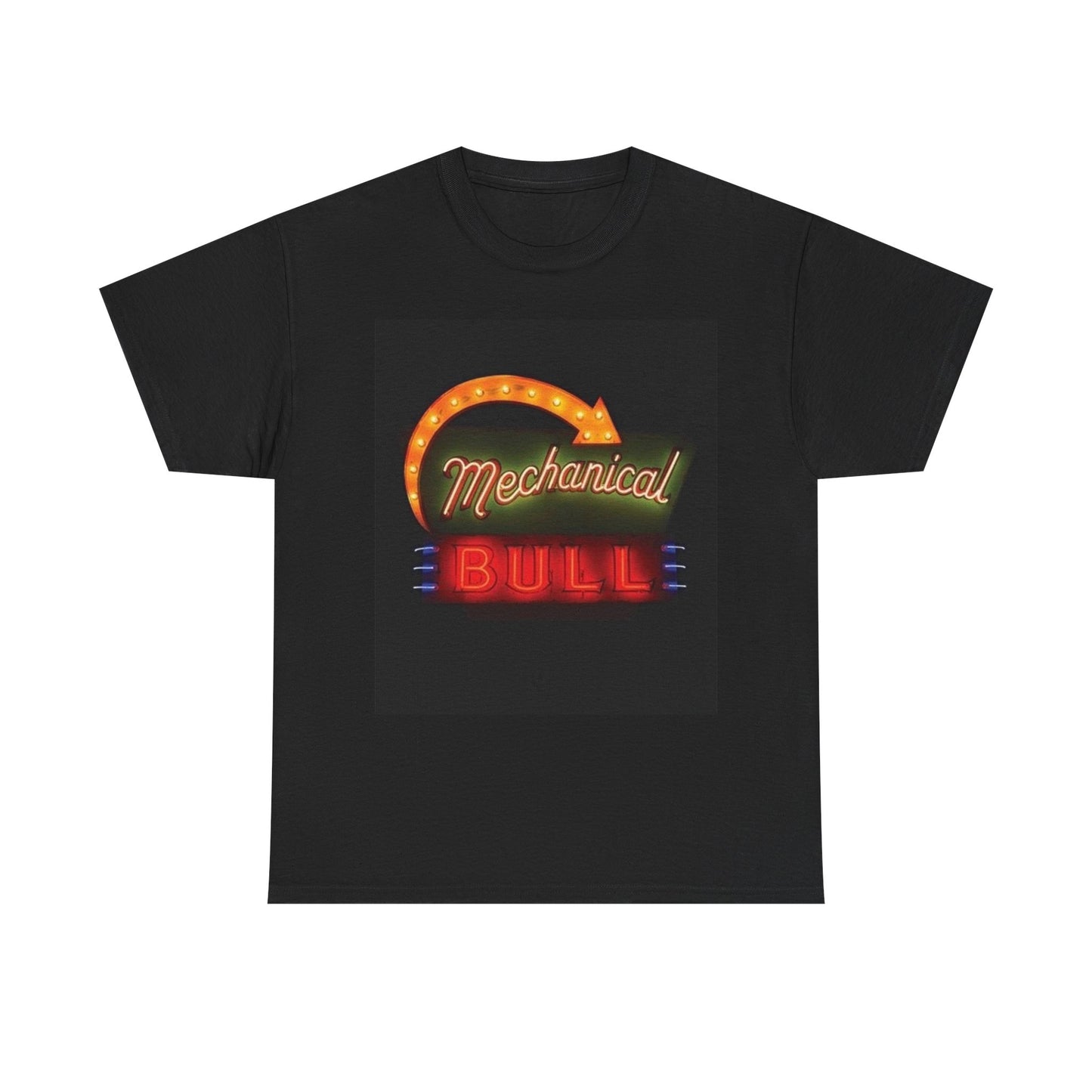 Kings of leon T-shirt graphic mechanical bull vintage art retro Unisex Heavy