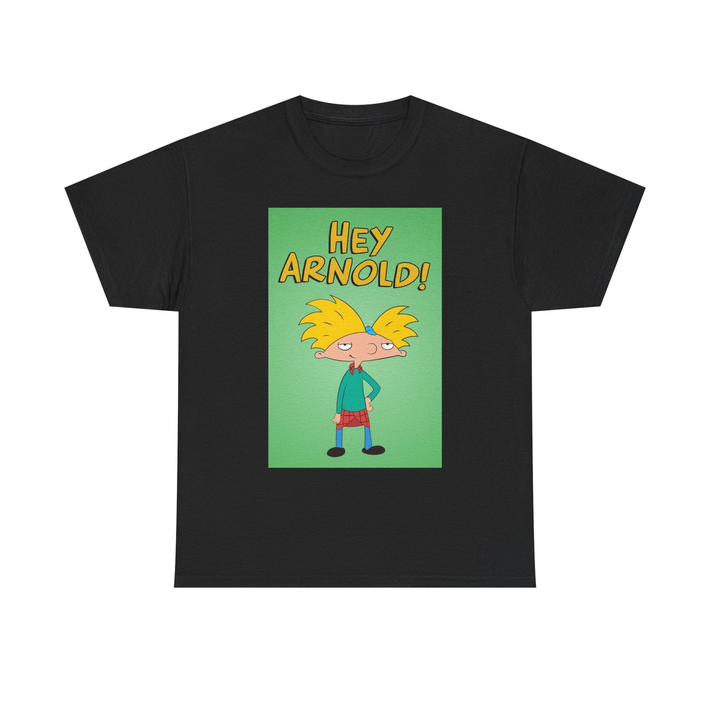 Hey Arnold Graphic T Shirt Retro Tv Series Cartoon Unisex Heavy Cotton Tee