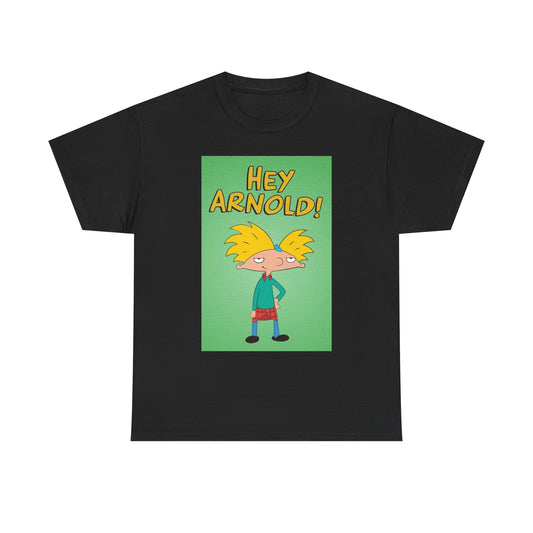 Hey Arnold Graphic T Shirt Retro Tv Series Cartoon Unisex Heavy Cotton Tee