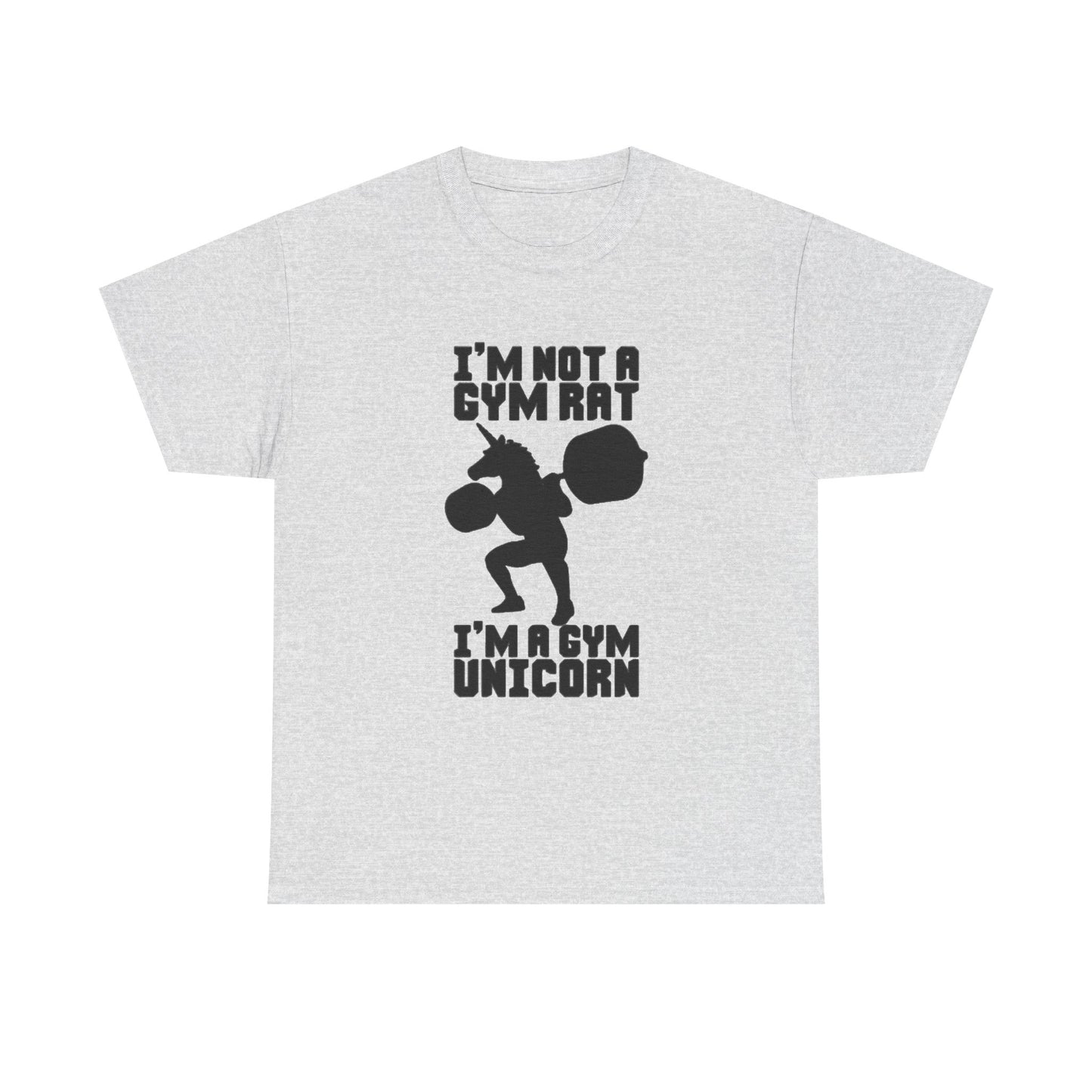 Gym Rat Shirt Funny Lifting Gear Workout Training Comedy Unisex Heavy Cotton Tee