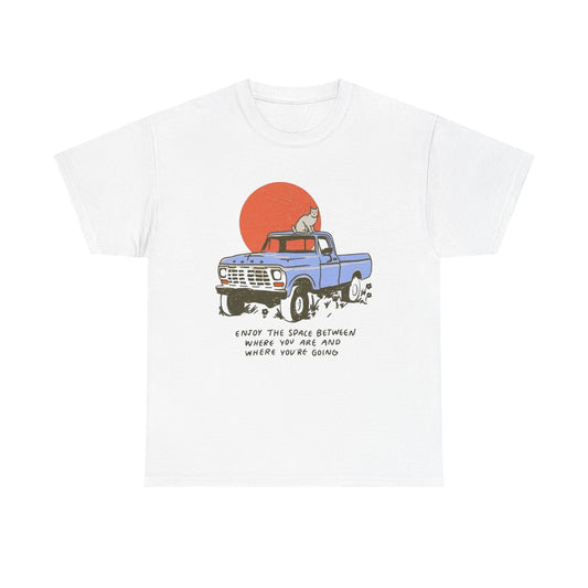 Enjoy The Space Between Graphic T Shirt NEW ADULT Unisex Heavy Cotton Tee