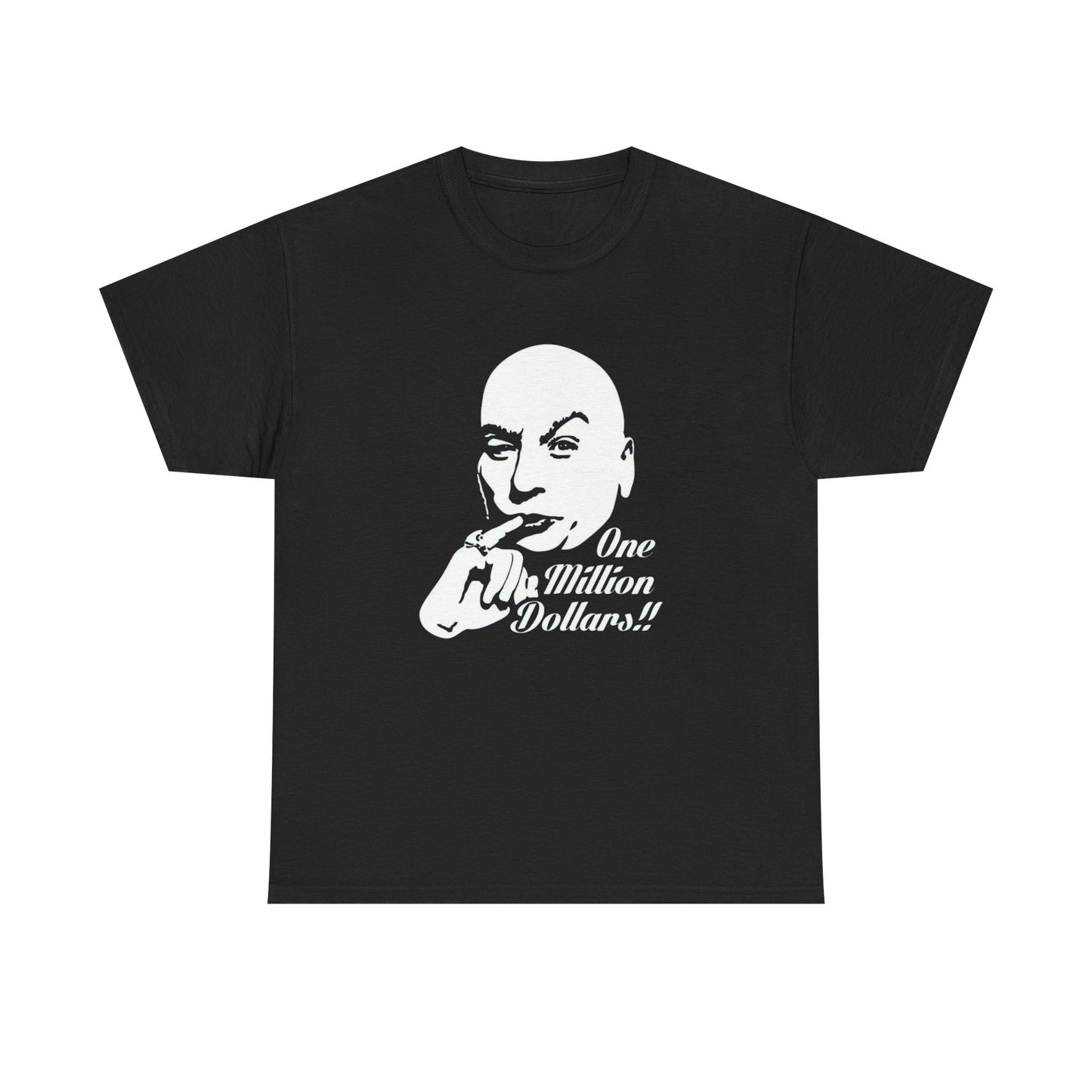 Dr Evil Funny Austin Powers Graphic T Shirt NEW Adult Unisex Heavy Cotton Tee
