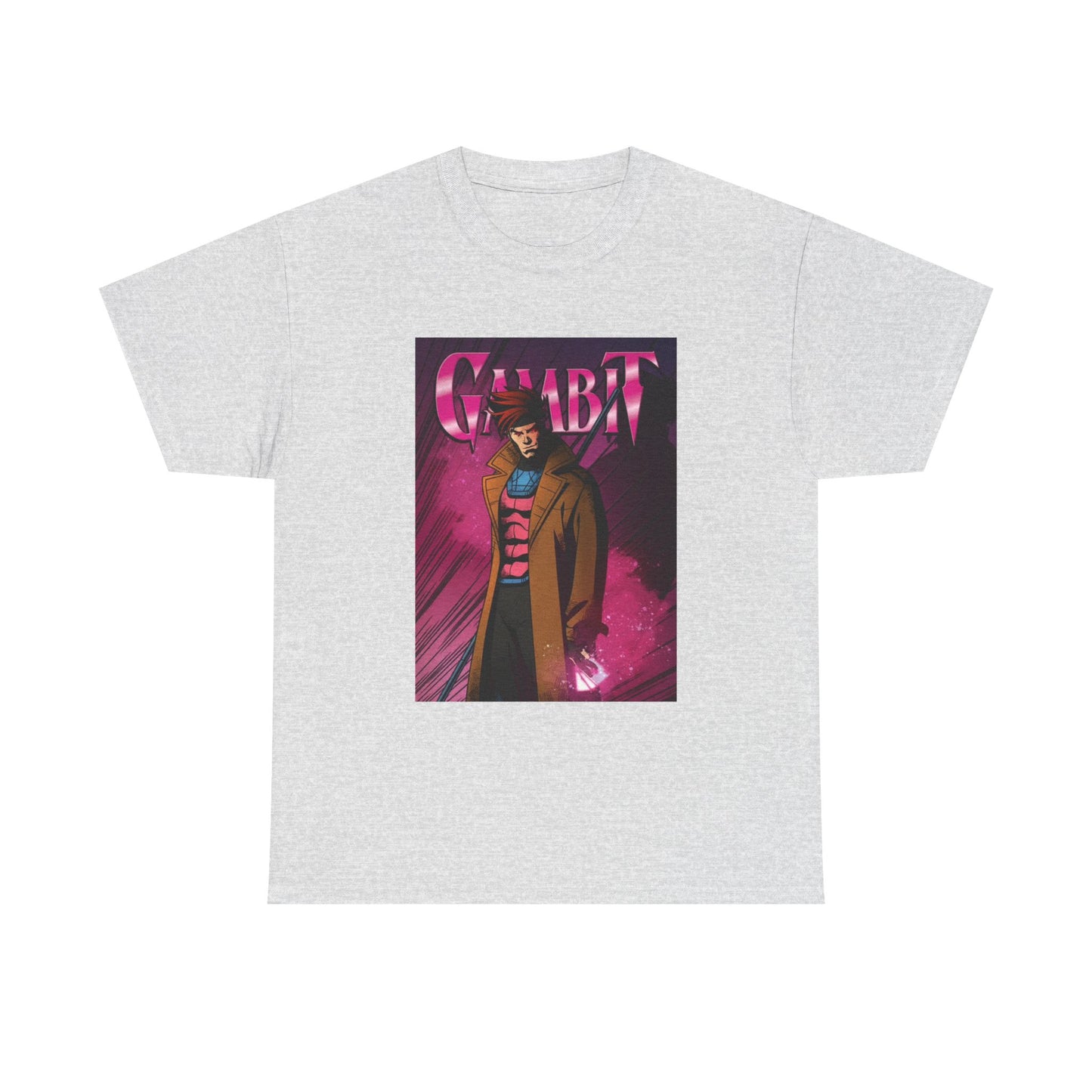 Gambit Tshirt Vintage Anime Cartoon Graphic Neon Unisex Heavy Cotton Tee