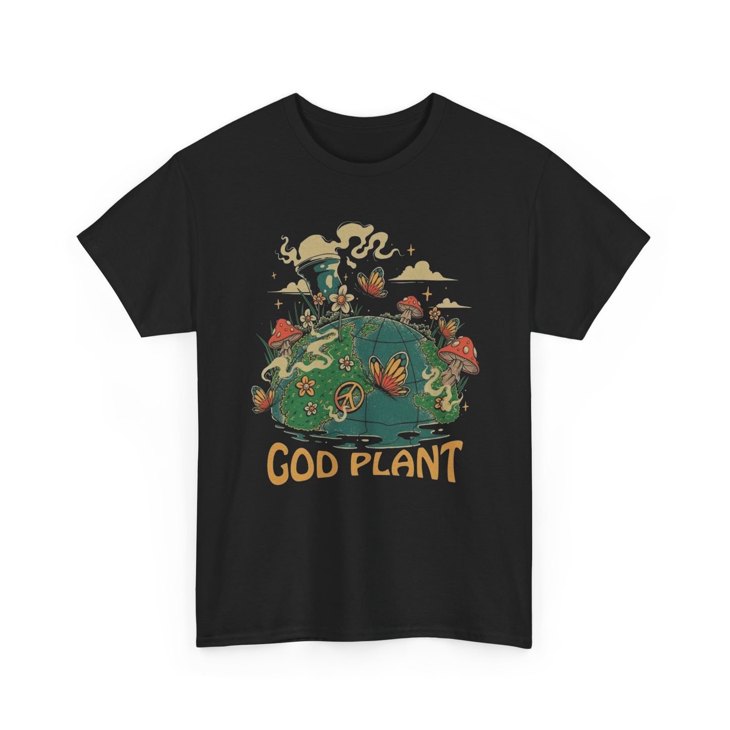 God Plant Graphic T Shirt NEW Adult Regular Heavy Cotton Tee