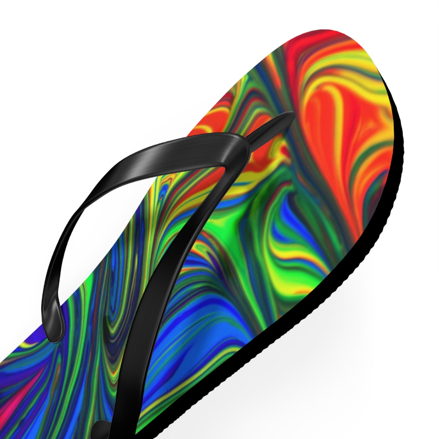 Marble Rainbow Design Flip Flops, Sandals Slides, Summer Footwear, Brand New