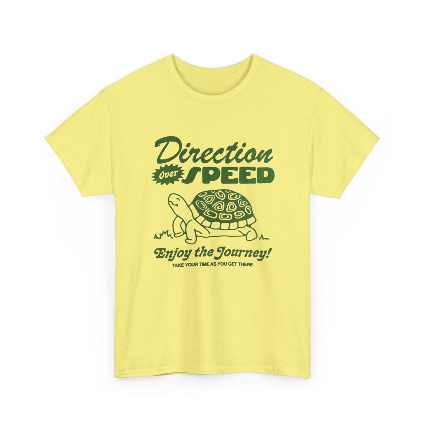 Direction Over Speed Graphic T Shirt Unisex Heavy Cotton Tee