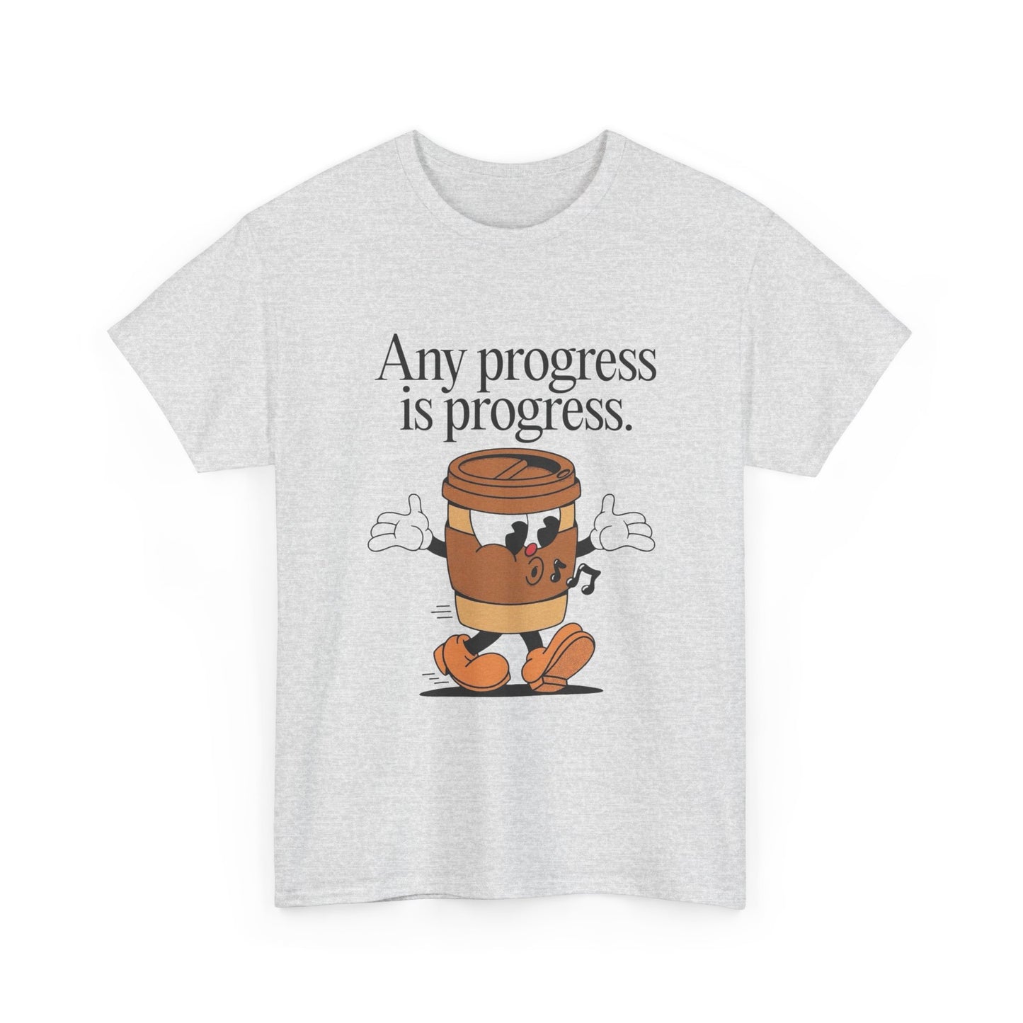 Any Progress Is Progress Graphic T Shirt NEW ADULT TEE VINTAGE