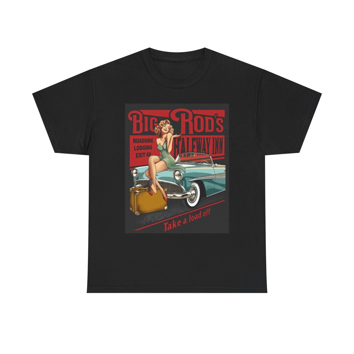 Big Rods Cars Graphic T Shirt Women's Cotton Tee BRAND NEW