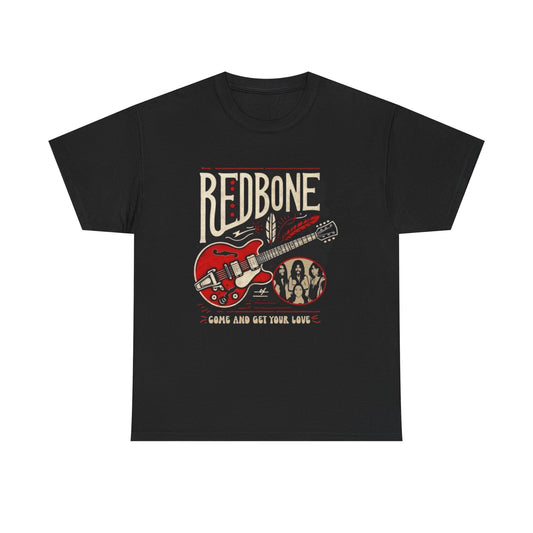 Redbone Vintage Graphic T Shirt NEW ADULT Unisex Heavy Cotton Tee