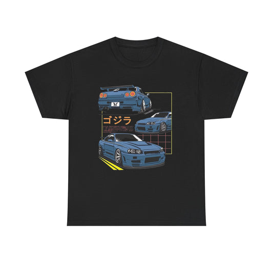 Nissan GTR Tuning Retro Graphic T Shirt NEW ADULT Tee