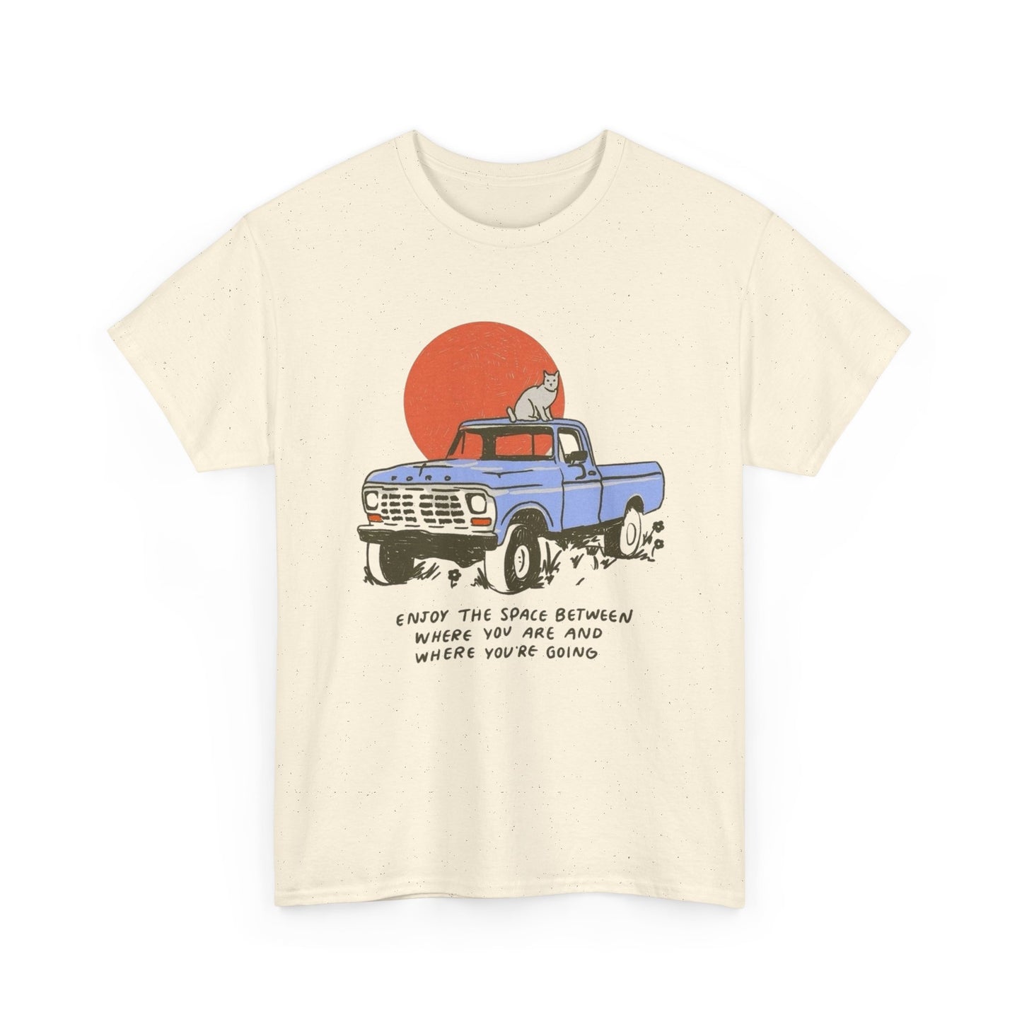 Enjoy The Space Between Graphic T Shirt NEW ADULT Unisex Heavy Cotton Tee