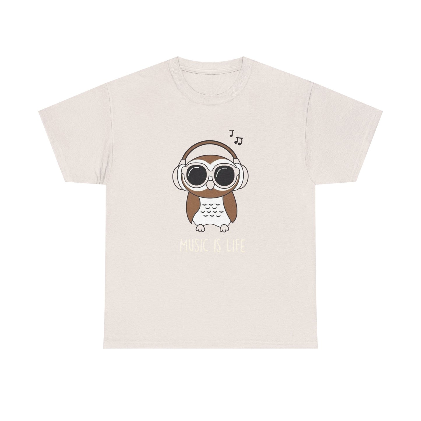 Music Is Life Graphic T Shirt Unisex Heavy Cotton Tee