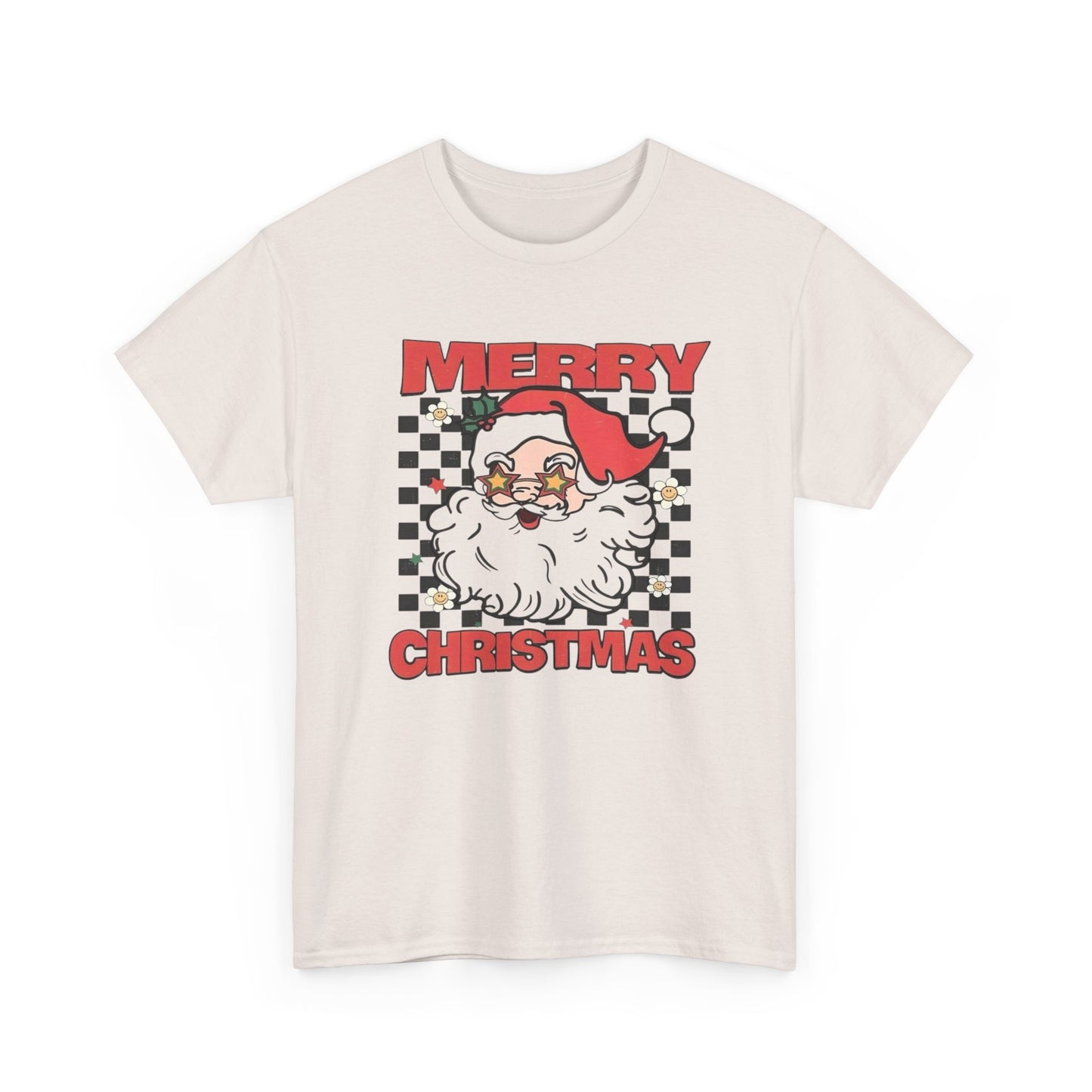Merry Christmas Santa Graphic T Shirt Unisex Heavy Cotton Tee