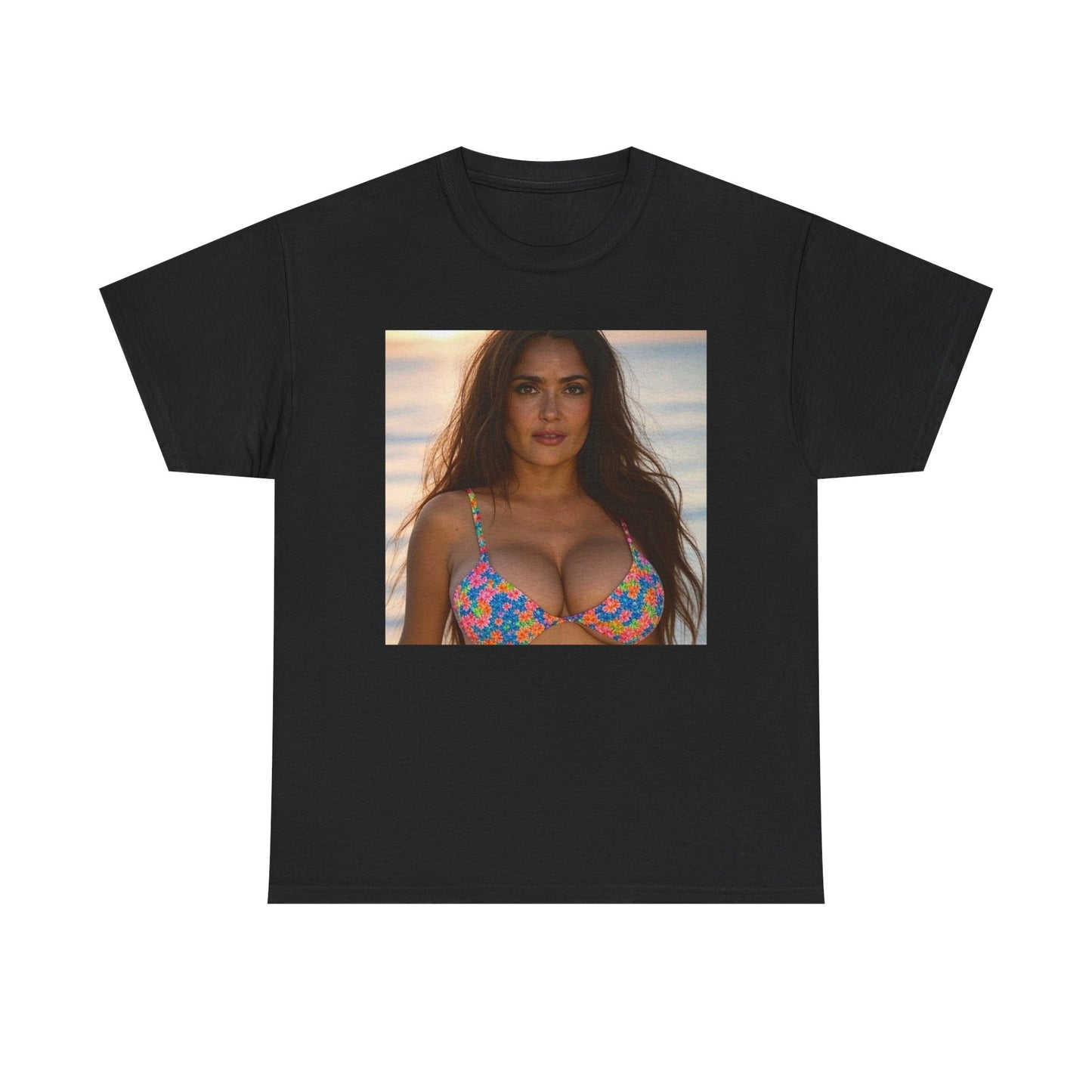 Salma Hayek Model Graphic T-Shirt Gift NEW Unisex Heavy Cotton Tee