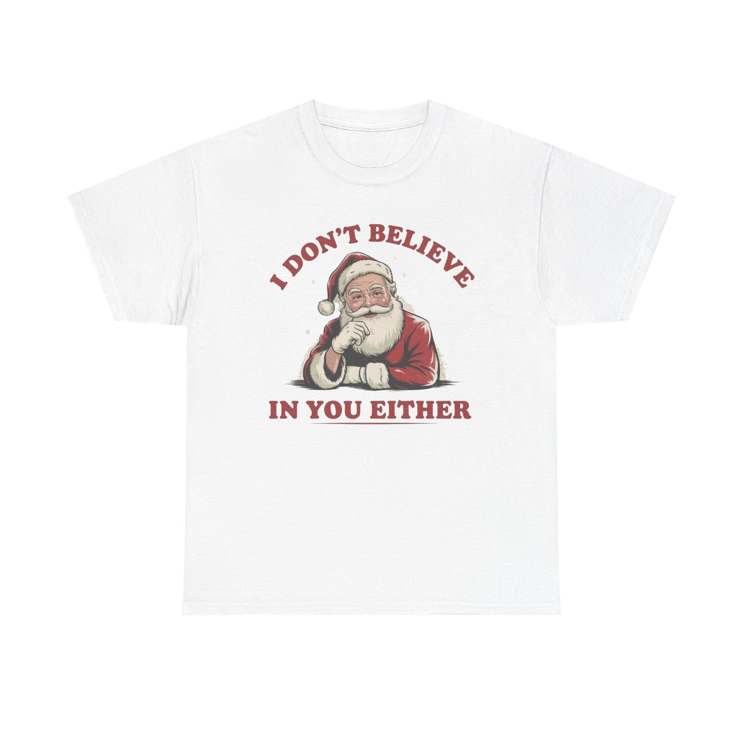 Santa's Real Funny Christmas Graphic T Shirt NEW Unisex Heavy Cotton Tee