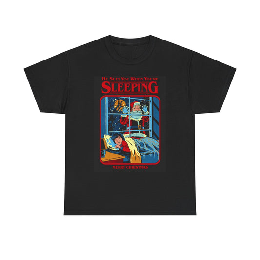 Christmas Comedy Santa T Shirt Funny 70s Gifts Unisex Heavy Cotton Tee