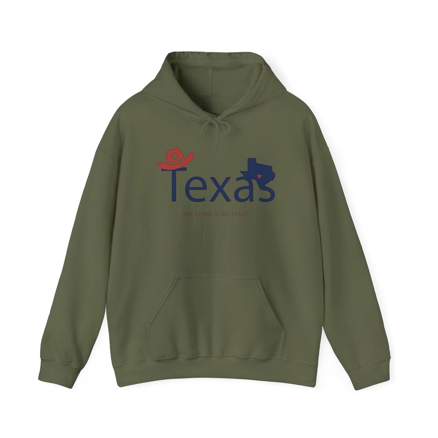 Texas The Lone Star State Graphic Hoodie Unisex Heavy Blend™ Hooded Sweatshirt